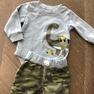 Dinosaur/Camo outfit